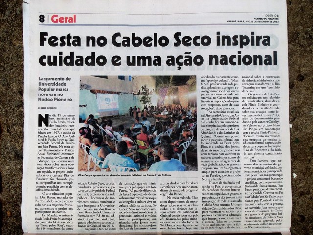 'Festa no Cabelo Seco inspira ação nacional'