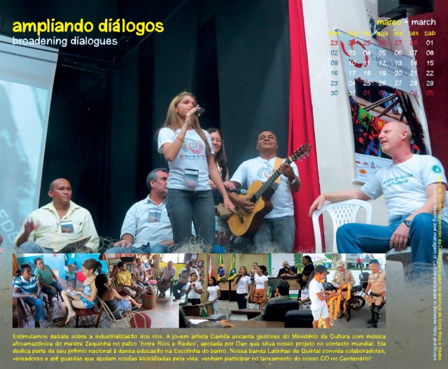 A página de Março no nosso calendário, celebração da confiança acumulada no palco artístico.