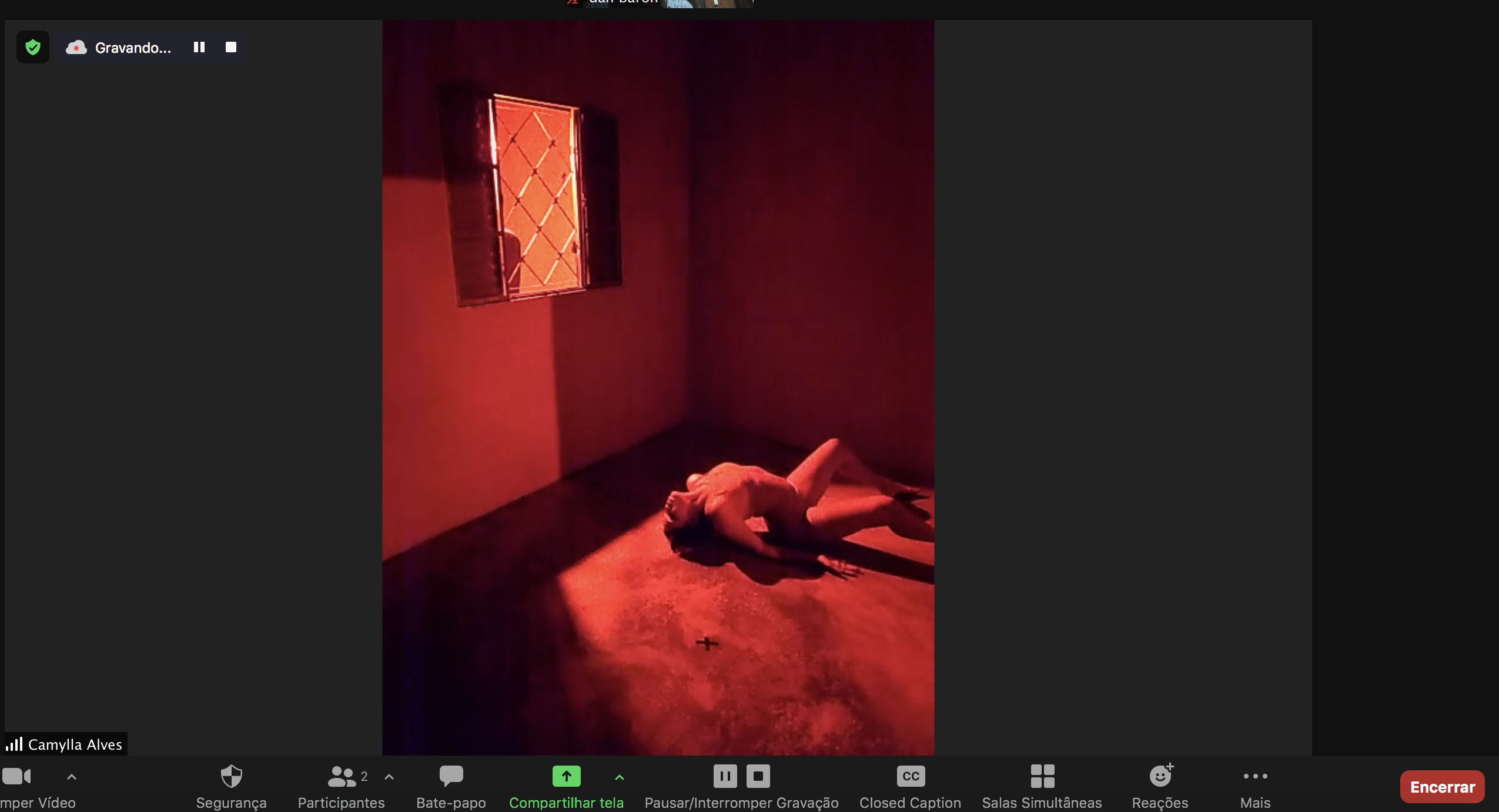 5 Camylla vive a história do mundo na barriga da baleia na obra 'A Baleia e a Dançarina'(setembro, 2021)